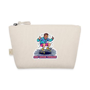 Retro 90er Skater Boy Cartoon-Streetwear-Kunst - Bio-Täschchen - Natur - Vorne