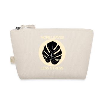More Leaves Less Stress - Monstera - Bio-Täschchen - Natur - Vorne