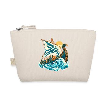 Wikinger Drachenschiff Drakkar Nordische Mythologi - Bio-Täschchen - Natur - Vorne