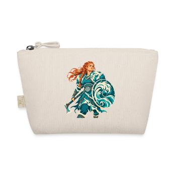 Schildmaid Wikingerin Shieldmaiden Valkyrie - Bio-Täschchen - Natur - Vorne