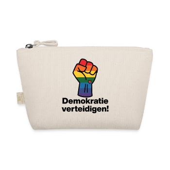 DEMOKRATIE VERTEIDIGEN REGENBOGEN STATEMENT, NOAFD - Bio-Täschchen - Natur - Vorne