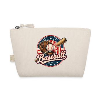 Vintage Baseball Flag - Bio-Täschchen - Natur - Vorne