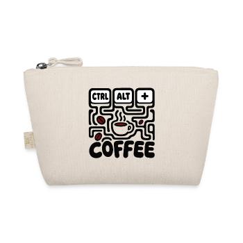 Humor Desk CTRL ALT COFFEE – Retro-Design - Bio-Täschchen - Natur - Vorne