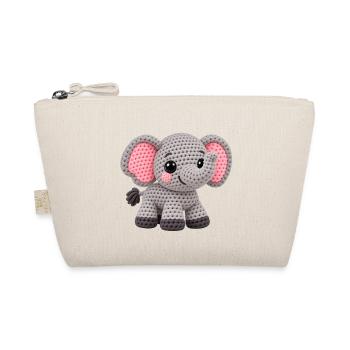 Amigurumi Elefant Kuscheltraum - Bio-Täschchen - Natur - Vorne