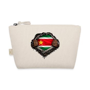Flagge von Guadeloupe Hyper Realistische Streetwear - Bio-Täschchen - Natur - Vorne
