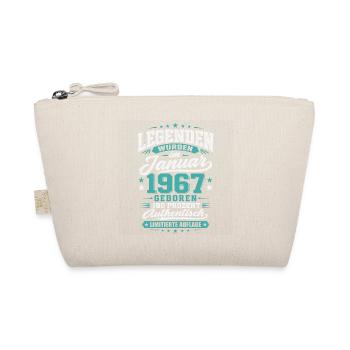 Legenden Januar 1967 Geburtstag Jahrgang Shirt - Bio-Täschchen - Natur - Vorne