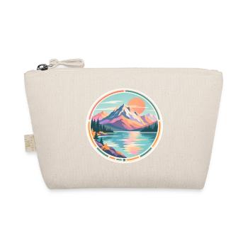 Bergsee Sonnenuntergang Sticker - Bio-Täschchen - Natur - Vorne