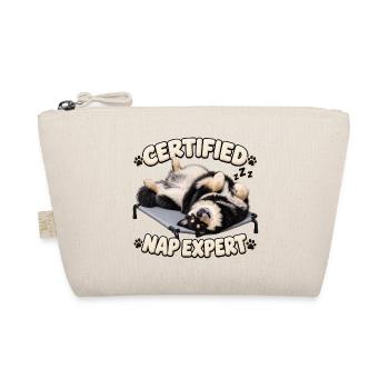 Zertifizierter Nickerchen-Experte – Finnischer Lapphund - Bio-Täschchen - Natur - Vorne