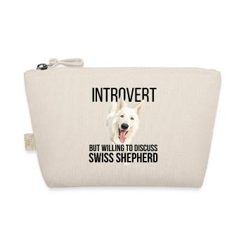 Introvertierter und Gespräche mit dem Schweizer Schäferhund - Bio-Täschchen - Natur - Vorne