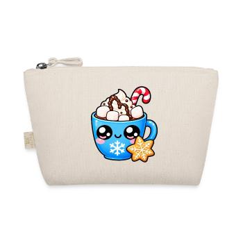 Kawaii Heiße Schokolade und Marshmallows-Tasse - Bio-Täschchen - Natur - Vorne