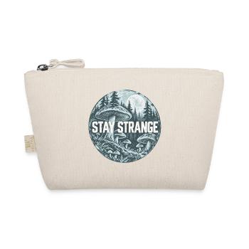 Stay Strange Waldpilz Motiv - Bio-Täschchen - Natur - Vorne