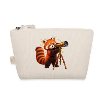 Sterneguckende Rote Panda mit Teleskop - Bio-Täschchen - Natur - Vorne