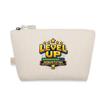 Level Up – Geburtstag erfolgreich freigeschaltet  - Bio-Täschchen - Natur - Vorne