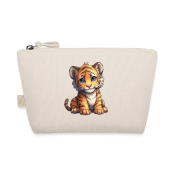 Kuschel Tiger Junges - Bio-Täschchen - Natur - Vorne