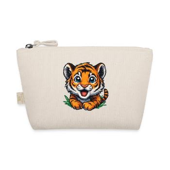 Kuscheltigerchen – Süßes Jungtier - Bio-Täschchen - Natur - Vorne