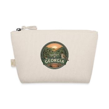 Georgia Savannah Peach Retro Reiseabzeichen - Bio-Täschchen - Natur - Vorne
