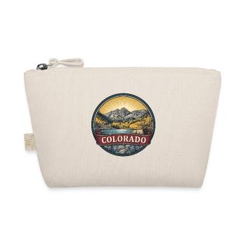 Colorado Rocky Mountains Retro-Reisegeschenk - Bio-Täschchen - Natur - Vorne