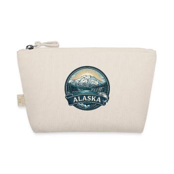 Alaska Denali Mountain Vintage-Reisegeschenk - Bio-Täschchen - Natur - Vorne
