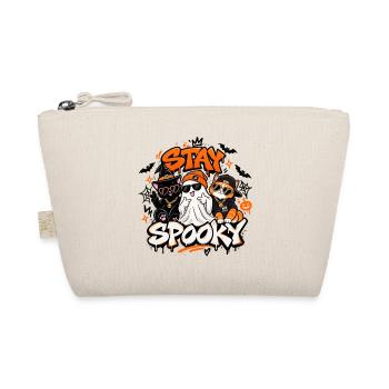 Stay Spooky Halloween Cats & Ghost Streetwear #cat - Bio-Täschchen - Natur - Vorne