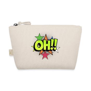 OH Pop Art Burst Neon Stars - Bio-Täschchen - Natur - Vorne