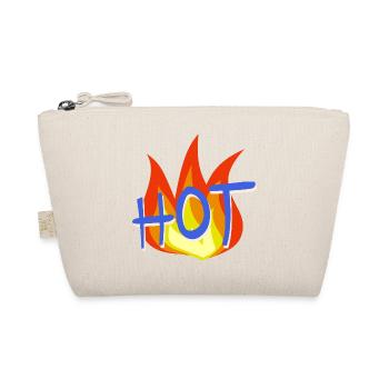 Flammen Hashtag Motiv - Bio-Täschchen - Natur - Vorne