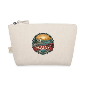 Maine Coastal Lighthouse Vintage-Reisegeschenk - Bio-Täschchen - Natur - Vorne