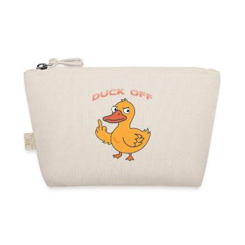 Duck Off Cartoon Duck - Bio-Täschchen - Natur - Vorne