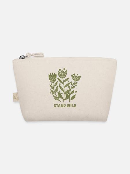 Stand Wild Botanical Print - Bio-Täschchen - Natur