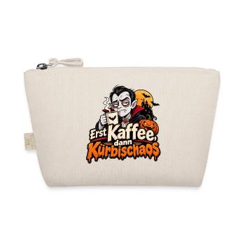 Erst Kaffee, dann Kürbischaos - Bio-Täschchen - Natur - Vorne
