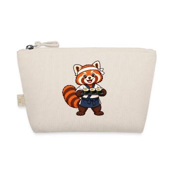 Red Panda Sushi-Koch mit Sushi-Rollen - Bio-Täschchen - Natur - Vorne