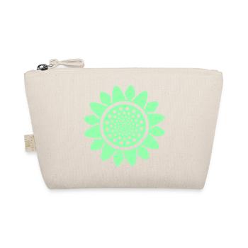 Mint Sonnenblume Stil Muster - Bio-Täschchen - Natur - Vorne