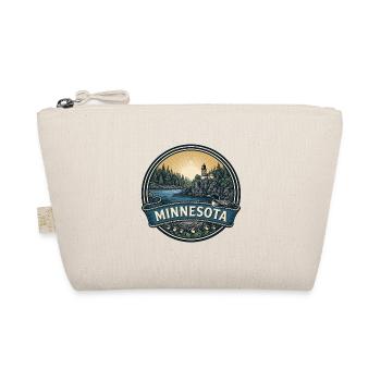 Minnesota Split Rock Loon Retro-Reisegeschenk - Bio-Täschchen - Natur - Vorne