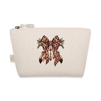 Leopard Bow Jewel Dream - Bio-Täschchen - Natur - Vorne