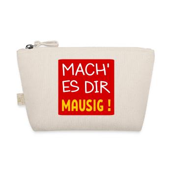 MAUSIGES LEBEN LEBENSMOTTO - Bio-Täschchen - Natur - Vorne
