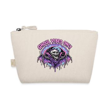Ghoul Vibes Bat Halloween - Bio-Täschchen - Natur - Vorne