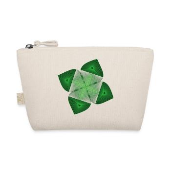 Grünes Geometrie Fraktal - Bio-Täschchen - Natur - Vorne