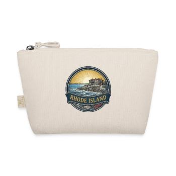 Rhode Island Newport Ocean Retro Reisegeschenk - Bio-Täschchen - Natur - Vorne