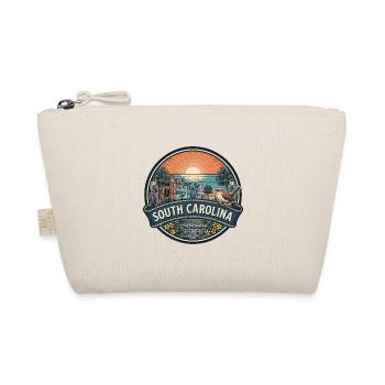 South Carolina Charleston Vintage-Reisegeschenk - Bio-Täschchen - Natur - Vorne