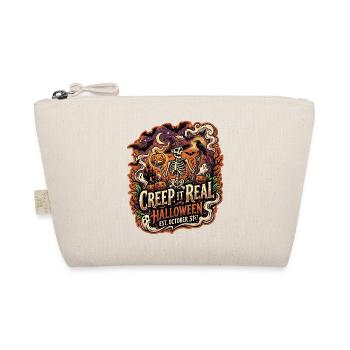 Creep It Real Vintage Halloween-Skelett - Bio-Täschchen - Natur - Vorne