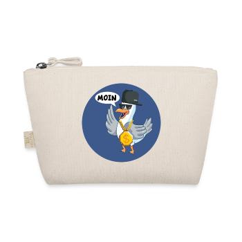 Moin Coole Hip Hop Möwe - Bio-Täschchen - Natur - Vorne
