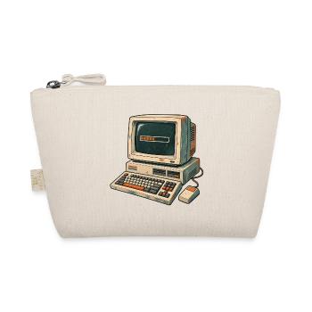 Retro-Computer Pixelästhetik - Bio-Täschchen - Natur - Vorne