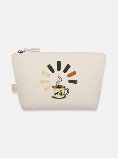 Dampfende Kaffeetasse - Bio-Täschchen - Natur