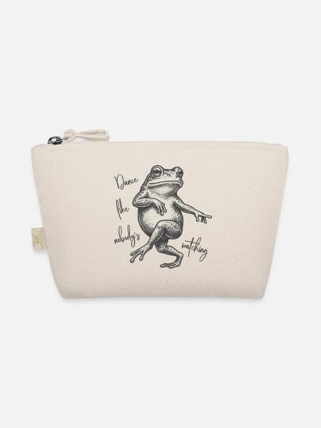 Dance like nobody's watching - Tanzender Frosch - Bio-Täschchen - Natur