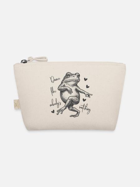 Dance like nobody's watching - Frosch Tänzer - Bio-Täschchen - Natur