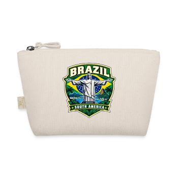 Brazil Pride Emblem | Der Retter Rio - Bio-Täschchen - Natur - Vorne