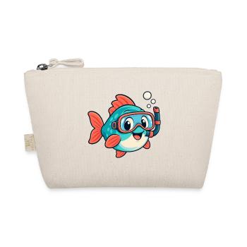 Fisch mit Schnorchel - Bio-Täschchen - Natur - Vorne