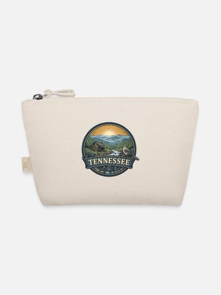 Tennessee Smoky Mountains Retro-Reiseabzeichen - Bio-Täschchen - Natur