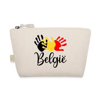 Hände Belgien Englisch - Bio-Täschchen - Natur - Vorne