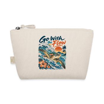 Go With the Flow – Honu Meeresschildkröte - Bio-Täschchen - Natur - Vorne