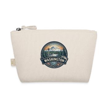 Washington Mount Rainier Space Needle Geschenk - Bio-Täschchen - Natur - Vorne